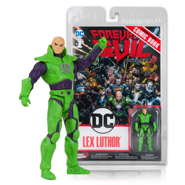 McFarlane Toys DC Page Punchers – Lex Luthor (Forever Evil) 3" Figure with Comic Book